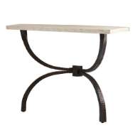 Picture of TETON CONSOLE-BRONZE W/TRAVERTINE TOP