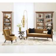 Picture of FULL LIBRARY BOOKCASE-BRASS FRAMED