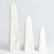 Picture of ALABASTER OBELISK-WHITE