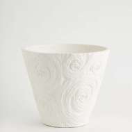 Picture of SWIRLED VASE-MATTE WHITE