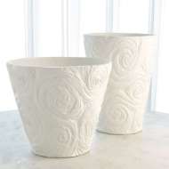 Picture of SWIRLED VASE-MATTE WHITE