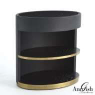 Picture of ELLIPSE BEDSIDE CABINET-BLACK