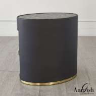 Picture of ELLIPSE BEDSIDE CABINET-BLACK