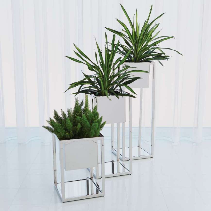 Picture of ESCHER PEDESTAL/PLANTER-NICKEL