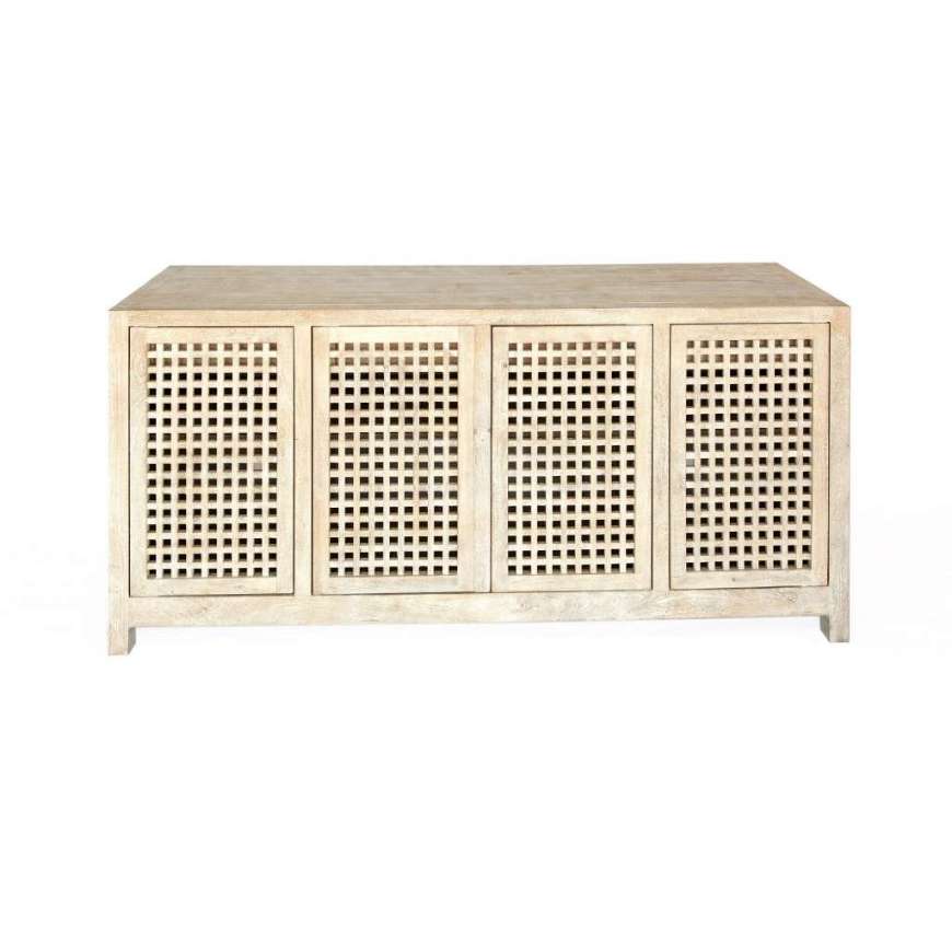 Picture of DRIFTWOOD LATTICE CREDENZA