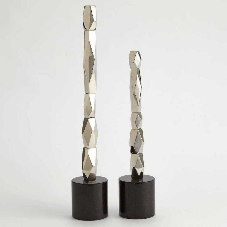 Picture of FACET BLOCK SCULPTURES-NICKEL