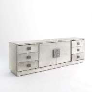 Picture of METRO LONG CABINET - GREY HAIR-ON-HIDE