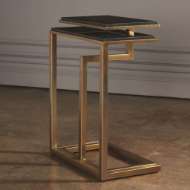 Picture of SET OF 2-C NESTING TABLES-BRASS