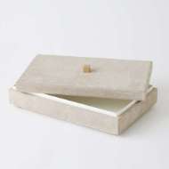 Picture of POSH BOXES-PARCHMENT SUEDE