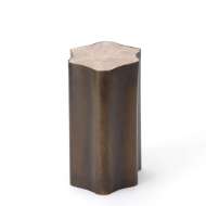 Picture of ORGANIC NESTING TABLE-BRONZE/BEIGE MARBLE