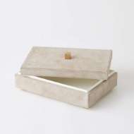 Picture of POSH BOXES-PARCHMENT SUEDE