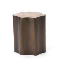 Picture of ORGANIC NESTING TABLE-BRONZE/BEIGE MARBLE