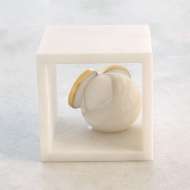 Picture of ALABASTER BIG EYED OWL IN CUBE