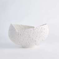 Picture of ASYMMETRICAL STIPPLE BOWL-MATTE WHITE