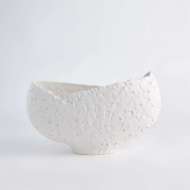 Picture of ASYMMETRICAL STIPPLE BOWL-MATTE WHITE