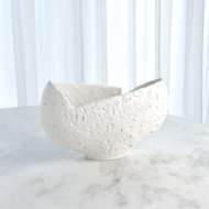 Picture of ASYMMETRICAL STIPPLE BOWL-MATTE WHITE