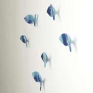 Picture of S/6 WALL FISH-BLUE-SM