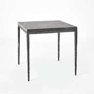 Picture of FORRESTER SIDE TABLE-BLACKENED/FLAMED MARBLE