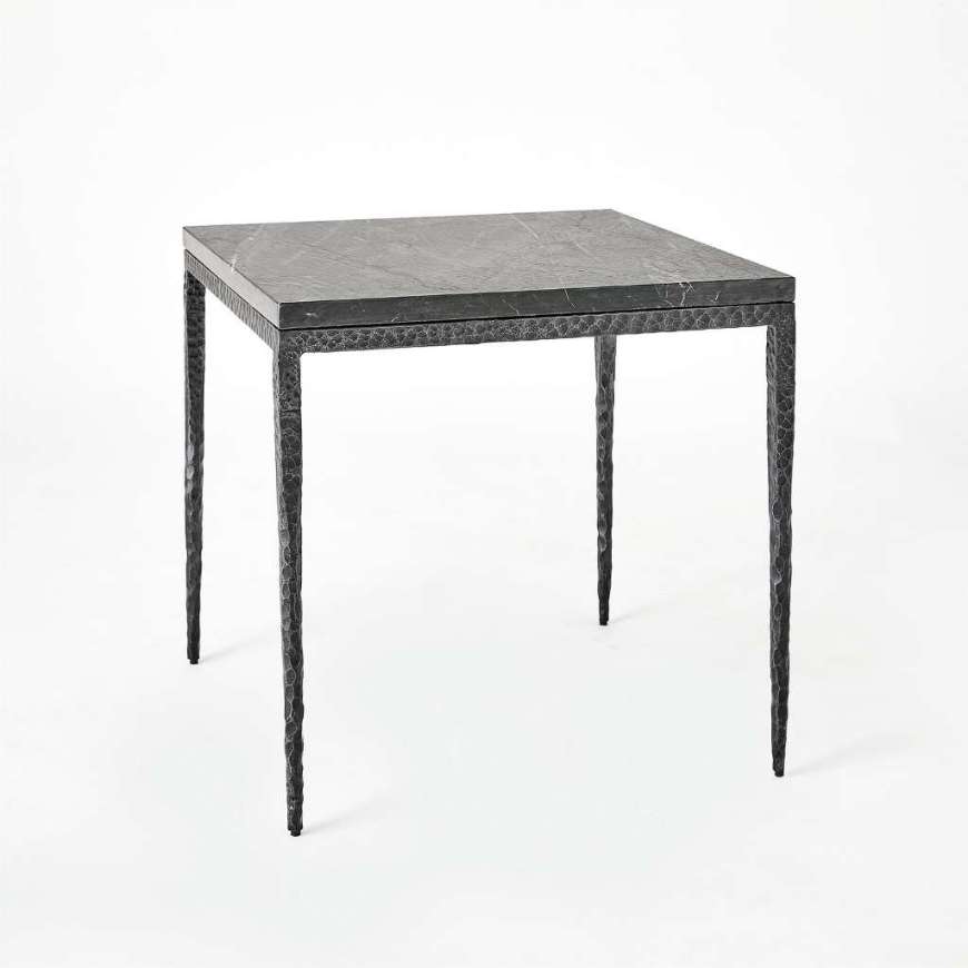 Picture of FORRESTER SIDE TABLE-BLACKENED/FLAMED MARBLE