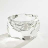 Picture of MULTI FACET CRYSTAL BOWL-CLEAR