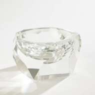 Picture of MULTI FACET CRYSTAL BOWL-CLEAR