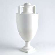 Picture of SQUARE HANDLE AMPHORA URN-MATTE WHITE