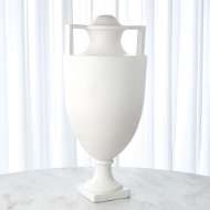 Picture of SQUARE HANDLE AMPHORA URN-MATTE WHITE