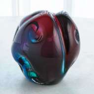 Picture of DIMPLED SPHERE-RUBY/TURQUOISE