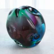 Picture of DIMPLED SPHERE-RUBY/TURQUOISE