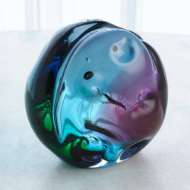 Picture of DIMPLED SPHERE-RUBY/TURQUOISE