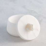 Picture of ALABASTER TAPERED ROUND BOXES AND TRAY-WHITE