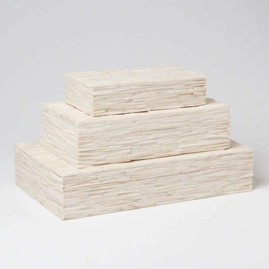 Picture of CHISELED BONE STORAGE BOXES