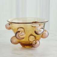 Picture of BUBBLED BOWL-AMBER BLUSH