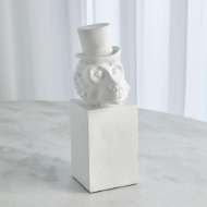 Picture of TOP HAT MONKEY-MATTE WHITE