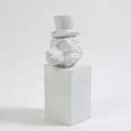 Picture of TOP HAT MONKEY-MATTE WHITE