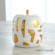 Picture of ABSTRACT JAR-WHITE/GOLD