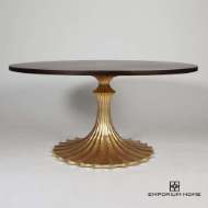 Picture of FLUTE TABLE BASE-GOLD LEAF-34"