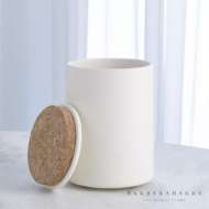 Picture of ENCIRCLE CANISTER W/CORK LID-CHALK