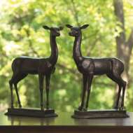 Picture of FAWN SCULPTURE - PAIR