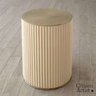 Picture of CAMILLE SIDE TABLE-WHITE BRONZE