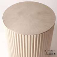 Picture of CAMILLE SIDE TABLE-WHITE BRONZE