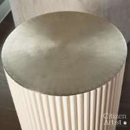 Picture of CAMILLE SIDE TABLE-WHITE BRONZE