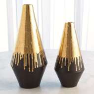 Picture of GOLD DRIP VASES