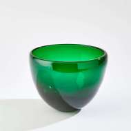 Picture of THICK GLASS BOWL-EMERALD