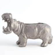 Picture of HIPPO PLANTER-SILVER