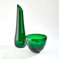 Picture of THICK GLASS BOWL-EMERALD