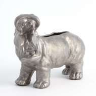 Picture of HIPPO PLANTER-SILVER