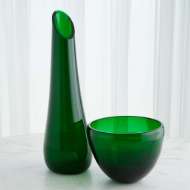 Picture of THICK GLASS BOWL-EMERALD