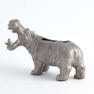 Picture of HIPPO PLANTER-SILVER