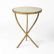 Picture of HAMMERED TRIPOD TABLES-ANTIQUE GOLD